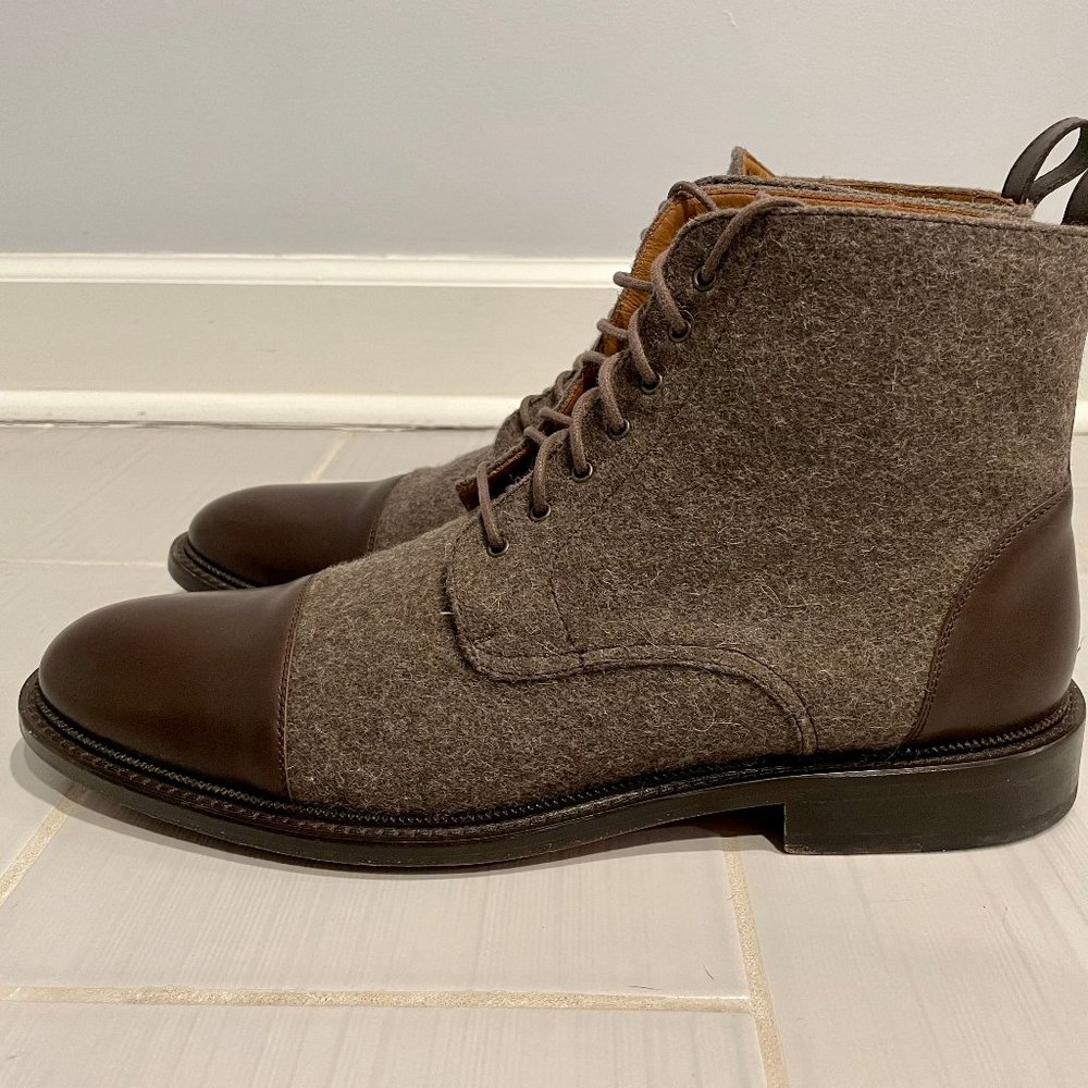 Taft Jack Boot in Grey/Oxblood (EU 46 / US 12.5)